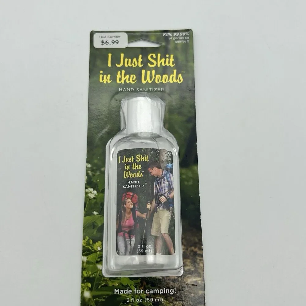 Blue Q - I Just Sh#t In The Woods Hand Sanitizer - Novelty Funny Gift